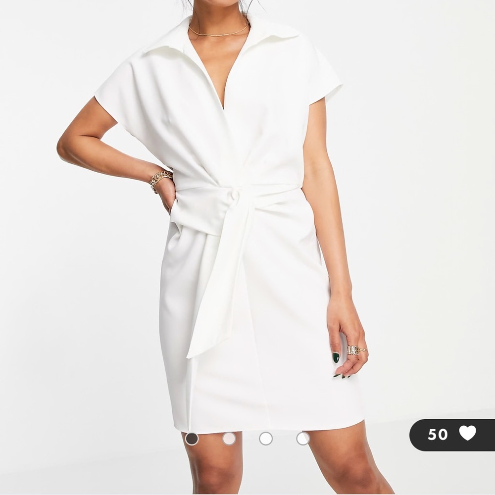ASOS Design wrap front mini dress